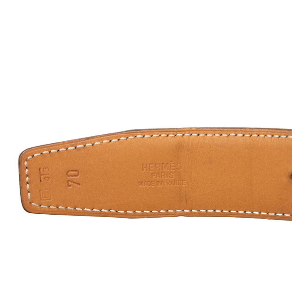 Hermes Constance H-belt, reversible belt, size: 70, black/beige, box calf lea... - Picture 6 of 7